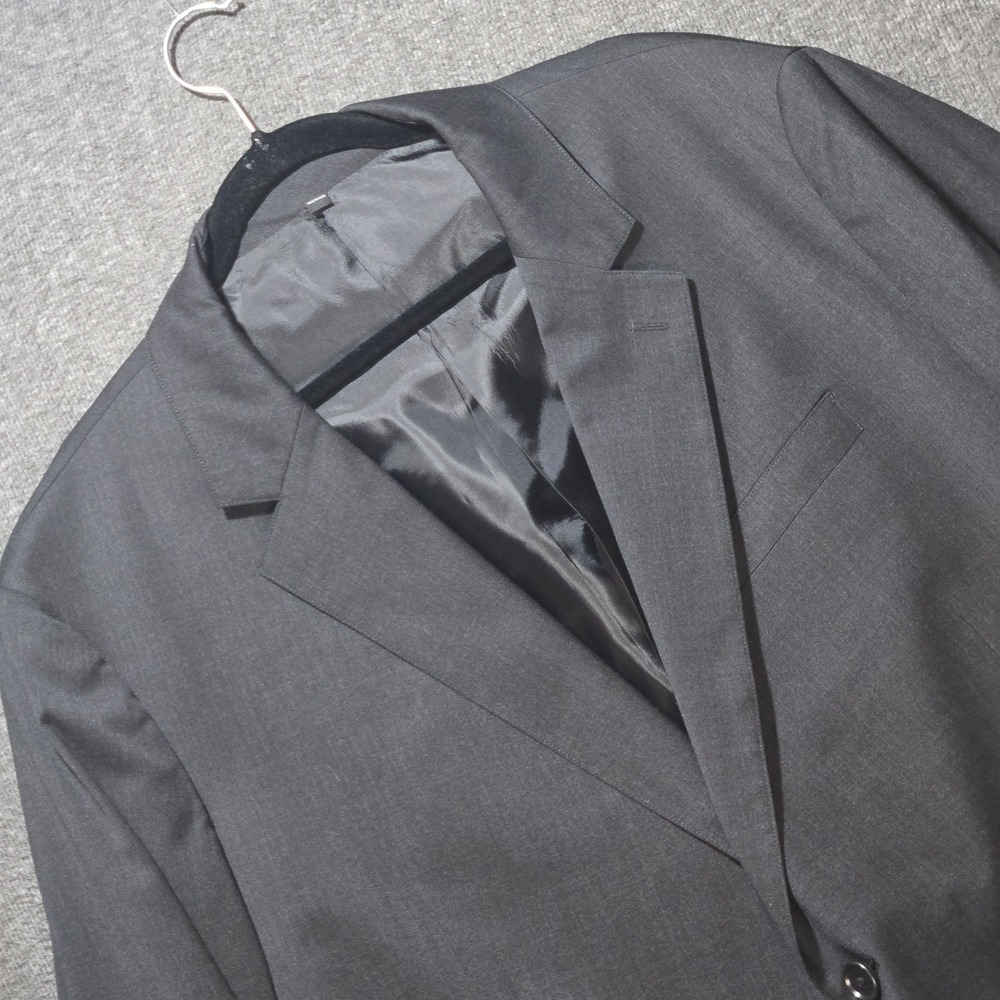 Bonobos Men's Prominent Fit Blazer Jacket Charcoal Gray Sz 54R Wool Blend Work